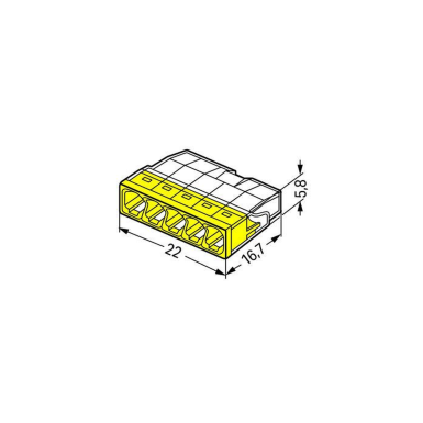 2273-205 - COMPACT splicing connector - Wago - COMPACT splicing connector - Wago - 1