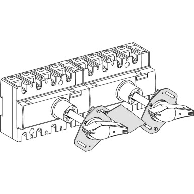 28953 - Mechanical interlocking for devices with extended rotary handle 40...160 A - Schneider Electric - Mechanical interlocking for devices with extended rotary handle 40...160 A - Schneider Electric - 0