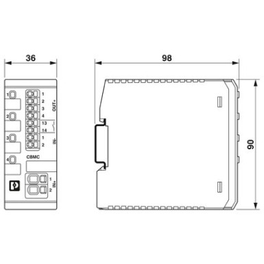 2906032 - CBMC E4 24DC/1-10A NO - Phoenix Contact - CBMC E4 24DC/1-10A NO - Phoenix Contact - 2