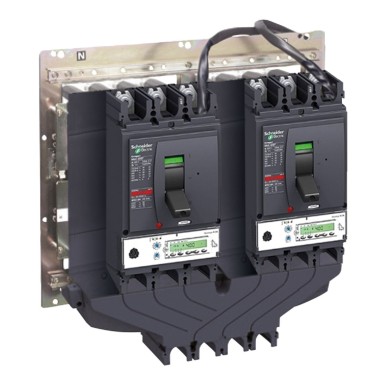 29351 - Base plate with mechanical and electrical interlocking 100..250 A - Schneider Electric - Base plate with mechanical and electrical interlocking 100..250 A - Schneider Electric - 1