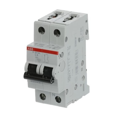 2CDS251103R0044 - S201-C 4 NA Miniature Circuit Breaker - ABB - S201-C 4 NA Miniature Circuit Breaker - ABB - 4