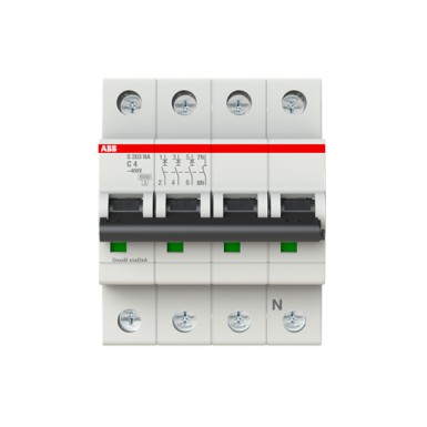 2CDS253103R0044 - S203-C 4 NA Miniature Circuit Breaker - ABB - S203-C 4 NA Miniature Circuit Breaker - ABB - 0