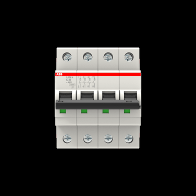 2CDS274001R0254 - Circuit breaker S204M 4P 25A Curve C Screw connection - 15KA (4 modules) - 2CDS274001R0254 - ABB - Circuit breaker S204M 4P 25A Curve C Screw connection - 15KA (4 modules) - 2CDS274001R0254 - ABB - 2