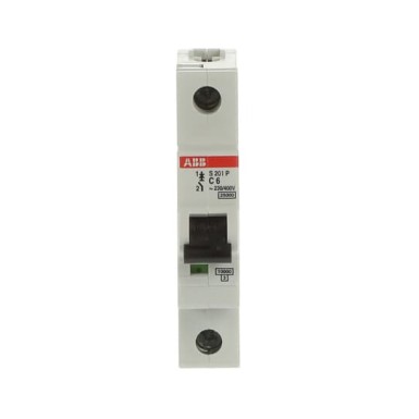 2CDS281001R0064 - S201P-C6 Miniature Circuit Breaker - ABB - S201P-C6 Miniature Circuit Breaker - ABB - 0