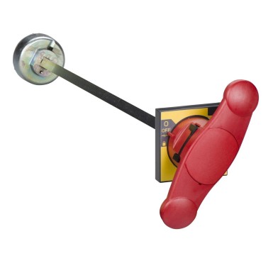 31053 - extended rotary handle, front control, Compact INS/INV 320 to 630, Compact INSJ400, red handle on yellow front - Schneider Electric - extended rotary handle, front control, Compact INS/INV 320 to 630, Compact INSJ400, red handle on yellow front - Schneider Electric - 0