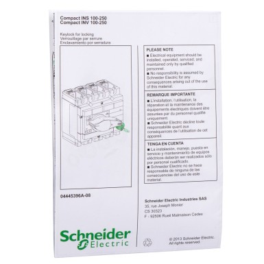 31087 - Compact INS/INV - Ronis or Profalux lock interlock - mechanical device - Schneider Electric - Compact INS/INV - Ronis or Profalux lock interlock - mechanical device - Schneider Electric - 0