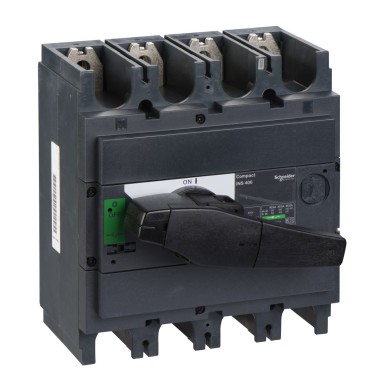 31111 - switch disconnector, Compact INS400 , 400 A, standard version with black rotary handle, 4 poles - Schneider Electric - switch disconnector, Compact INS400 , 400 A, standard version with black rotary handle, 4 poles - Schneider Electric - 0