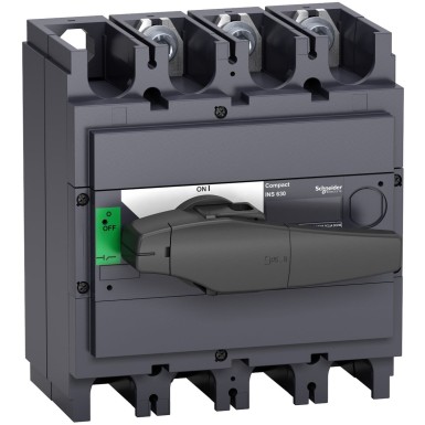 31112 - Switch disconnector, Compact INS500 , 500 A, standard version with black rotary handle, 3 poles - Schneider Electric - Switch disconnector, Compact INS500 , 500 A, standard version with black rotary handle, 3 poles - Schneider Electric - 0