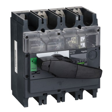 31172 - switch disconnector, Compact INV500, visible break, 500 A, standard version with black rotary handle, 3 poles - Schneider Electric - switch disconnector, Compact INV500, visible break, 500 A, standard version with black rotary handle, 3 poles - Schneider Electric - 0