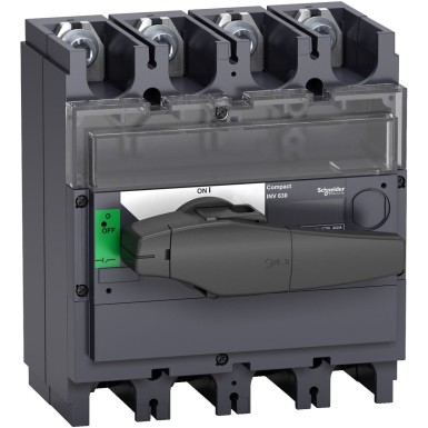 31173 - switch disconnector, Compact INV500, visible break, 500 A, standard version with black rotary handle, 4 poles - Schneider Electric - switch disconnector, Compact INV500, visible break, 500 A, standard version with black rotary handle, 4 poles - Schneider Electric - 0