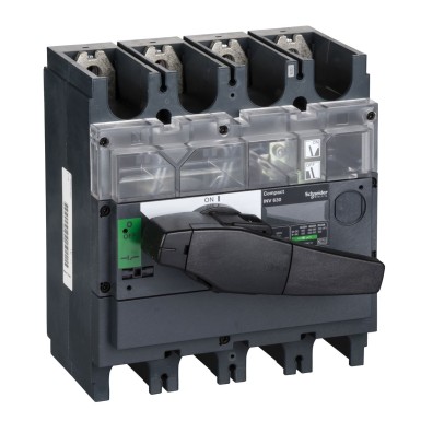 31175 - switch disconnector, Compact INV630, visible break, 630 A, standard version with black rotary handle, 4 poles - Schneider Electric - switch disconnector, Compact INV630, visible break, 630 A, standard version with black rotary handle, 4 poles - Schneider Electric - 0