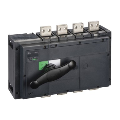 31333 - Switch disconnector, Compact INS1000 , 1000 A, standard version with black rotary handle, 4 poles - Schneider Electric - Switch disconnector, Compact INS1000 , 1000 A, standard version with black rotary handle, 4 poles - Schneider Electric - 0