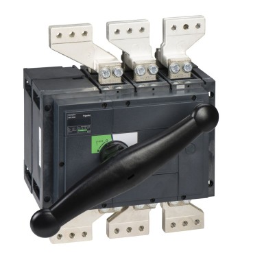 31338 - Switch disconnector, Compact INS2000 , 2000 A, standard version with black rotary handle, 3 poles - Schneider Electric - Switch disconnector, Compact INS2000 , 2000 A, standard version with black rotary handle, 3 poles - Schneider Electric - 0