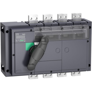 31359 - switch disconnector, Compact INV800, visible break, 800 A, standard version with black rotary handle, 4 poles - Schneider Electric - switch disconnector, Compact INV800, visible break, 800 A, standard version with black rotary handle, 4 poles - Schneider Electric - 0