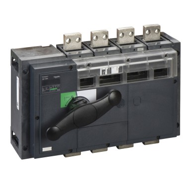 31361 - switch disconnector, Compact INV1000, visible break, 1000 A, standard version with black rotary handle, 4 poles - Schneider Electric - switch disconnector, Compact INV1000, visible break, 1000 A, standard version with black rotary handle, 4 poles - Schneider Electric - 0