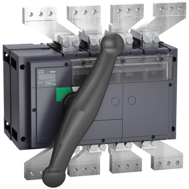 31367 - switch disconnector, Compact INV2000, visible break, 2000 A, standard version with black rotary handle, 4 poles - Schneider Electric - switch disconnector, Compact INV2000, visible break, 2000 A, standard version with black rotary handle, 4 poles - Schneider Electric - 0