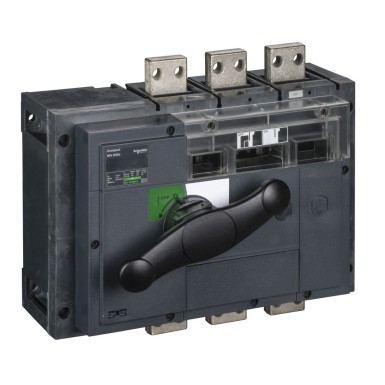 31370 - switch disconnector, Compact INV630b, visible break, 630 A, standard version with black rotary handle, 3 poles - Schneider Electric - switch disconnector, Compact INV630b, visible break, 630 A, standard version with black rotary handle, 3 poles - Schneider Electric - 0