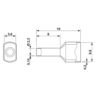 3200823 - AI-TWIN 2X 1,5 - 8 BK - Phoenix Contact - AI-TWIN 2X 1,5 - 8 BK - Phoenix Contact - 2