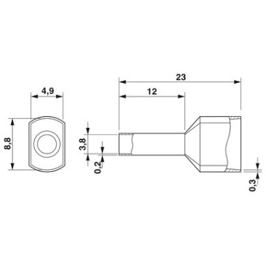 3201000 - AI-TWIN 2X 4  -12 GY - Phoenix Contact - AI-TWIN 2X 4  -12 GY - Phoenix Contact - 2