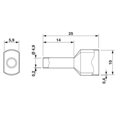 3201013 - AI-TWIN 2X 6  -14 YE - Phoenix Contact - AI-TWIN 2X 6  -14 YE - Phoenix Contact - 2