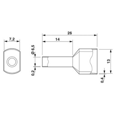 3201026 - AI-TWIN 2X10  -14 RD - Phoenix Contact - AI-TWIN 2X10  -14 RD - Phoenix Contact - 2