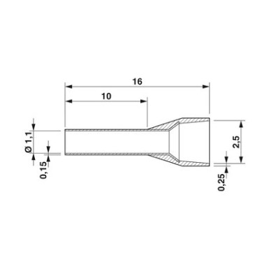 3201275 - AI 0,5 -10 WH - Phoenix Contact - AI 0,5 -10 WH - Phoenix Contact - 5