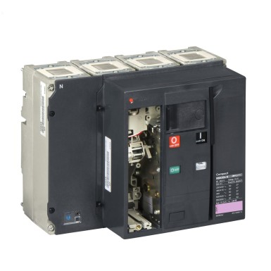 33274 - Circuit breaker frame, ComPact NS630bN, 50kA/415VAC, 630A, fixed, electrically operated, without trip unit, 4P - Schneider Electric - Circuit breaker frame, ComPact NS630bN, 50kA/415VAC, 630A, fixed, electrically operated, without trip unit, 4P - Schneider Electric - 0