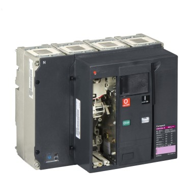 33275 - Circuit breaker frame, ComPact NS630bH, 70kA/415VAC, 630A, fixed, electrically operated, without trip unit, 4P - Schneider Electric - Circuit breaker frame, ComPact NS630bH, 70kA/415VAC, 630A, fixed, electrically operated, without trip unit, 4P - Schneider Electric - 0