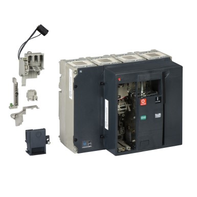 33284 - Circuit breaker frame, ComPact NS800N, 50kA/415VAC, 800A, fixed, electrically operated, without trip unit, 4P - Schneider Electric - Circuit breaker frame, ComPact NS800N, 50kA/415VAC, 800A, fixed, electrically operated, without trip unit, 4P - Schneider Electric - 0