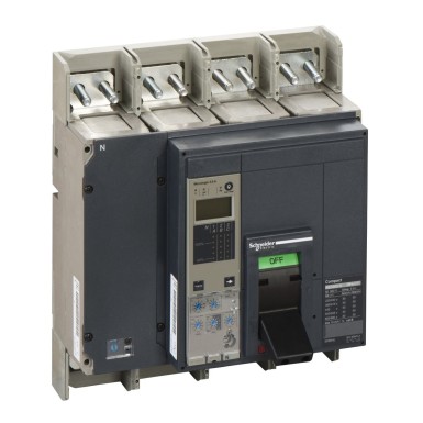 33347 - Circuit breaker ComPact NS1000N, 50 kA at 415 VAC, Micrologic 5.0 A trip unit, 1000 A, fixed,4 poles - Schneider Electric - Circuit breaker ComPact NS1000N, 50 kA at 415 VAC, Micrologic 5.0 A trip unit, 1000 A, fixed,4 poles - Schneider Electric - 0