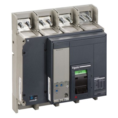 33480 - Circuit breaker ComPact NS1250N, 50 kA at 415 VAC, Micrologic 2.0 trip unit, 1250 A, fixed,4 poles 4 - Schneider Electric - Circuit breaker ComPact NS1250N, 50 kA at 415 VAC, Micrologic 2.0 trip unit, 1250 A, fixed,4 poles 4 - Schneider Electric - 0