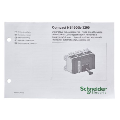 33969 - Owner manual for circuit breaker and accessories NS3200 - Schneider Electric - Owner manual for circuit breaker and accessories NS3200 - Schneider Electric - 0