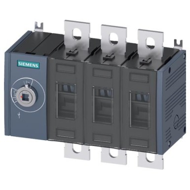 3KD3630-0PE10-0 - Switch-disconnector 200 A, Size 3, 3-pole Front operating mechanism left Basic unit without handle flat terminal - Siemens - Switch-disconnector 200 A, Size 3, 3-pole Front operating mechanism left Basic unit without handle flat terminal - Siemens - 0