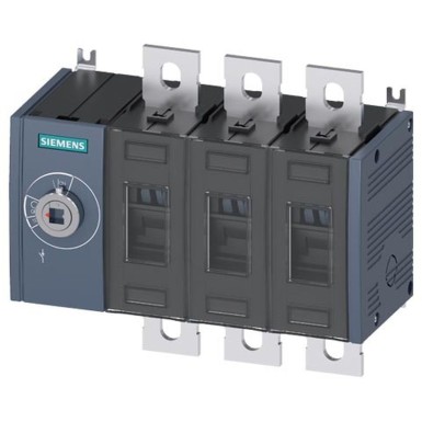 3KD3830-0PE10-0 - Switch-disconnector 250 A, Size 3, 3-pole Front operating mechanism left Basic unit without handle flat terminal - Siemens - Switch-disconnector 250 A, Size 3, 3-pole Front operating mechanism left Basic unit without handle flat terminal - Siemens - 0