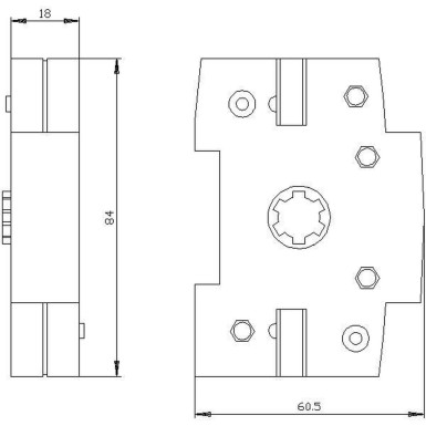 3KD9103-5 - Accessory for 3KD Size 1/2, 3KF Size 1 3KC0 Size 1/2 Auxiliary switch module for max. 2 auxiliary switches - Siemens - Accessory for 3KD Size 1/2, 3KF Size 1 3KC0 Size 1/2 Auxiliary switch module for max. 2 auxiliary switches - Siemens - 1