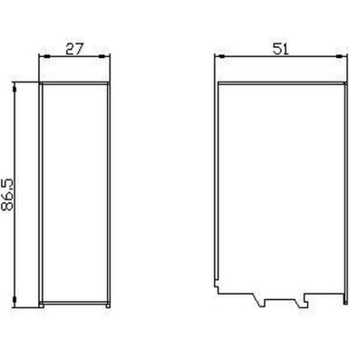 3KD9204-6 - Accessory for 3KD Size 2 Cable connection cover Standard length contains 6 units - Siemens - Accessory for 3KD Size 2 Cable connection cover Standard length contains 6 units - Siemens - 1