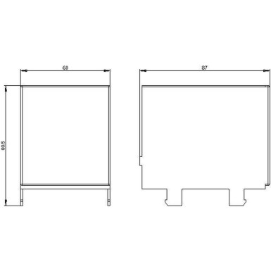 3KD9404-7 - Accessory for 3KD Size 4 , 3KC0 Size 4 cable connection cover short version contains 8 units - Siemens - Accessory for 3KD Size 4 , 3KC0 Size 4 cable connection cover short version contains 8 units - Siemens - 1