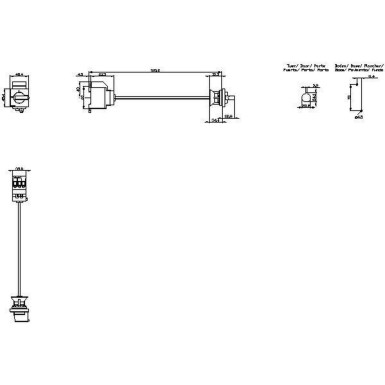 3LD3040-0TK11 - Switch-disconnector 3LD3, Iu 16 A Main switch 3-pole rated power with AC-23 A for 400V 7.5kW floor mounting Basic switch with door coupling Central hole mounting 22.5mm Toggle drive black 48x48 mm - Siemens - Switch-disconnector 3LD3, Iu 16 A Main switch 3-pole rated power with AC-23 A for 400V 7.5kW floor mounting Basic switch with door coupling Central hole mounting 22.5mm Toggle drive black 48x48 mm - Siemens - 1