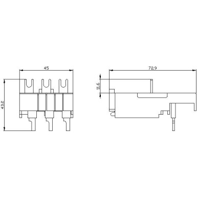 3RA2921-1AA00 - Link module for screw terminal electrical and mechanical for 3RV2.1/3RV2.2, and 3RT2.2. AC operation - Siemens - Link module for screw terminal electrical and mechanical for 3RV2.1/3RV2.2, and 3RT2.2. AC operation - Siemens - 1