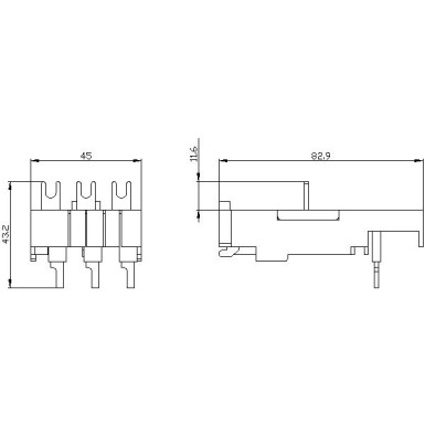 3RA2921-1BA00 - Link module for screw terminal electrical and mechanical for 3RV2.1/3RV2.2-3RT2.2 DC operation or so - Siemens - Link module for screw terminal electrical and mechanical for 3RV2.1/3RV2.2-3RT2.2 DC operation or so - Siemens - 2