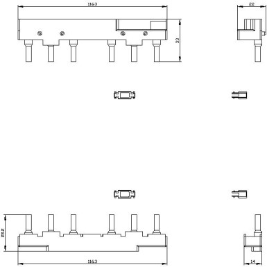 3RA2933-2AA2 - Wiring kit spring-type Electrical and mechanical Electrical and mechanical for reversing starter S2 - Siemens - Wiring kit spring-type Electrical and mechanical Electrical and mechanical for reversing starter S2 - Siemens - 2