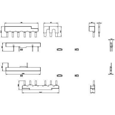 3RA2933-2BB1 - Wiring kit for screw terminal Electrical and mechanical for star-delta S2/S2/S2 - Siemens - Wiring kit for screw terminal Electrical and mechanical for star-delta S2/S2/S2 - Siemens - 2