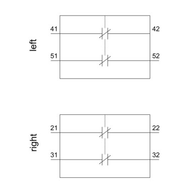 3RH2911-1DA02 - Auxiliary switch lateral, 2 NC Current path 1 NC, 1 NC for 3RH and 3RT screw terminal R: 21/22, 31/3 - Siemens - Auxiliary switch lateral, 2 NC Current path 1 NC, 1 NC for 3RH and 3RT screw terminal R: 21/22, 31/3 - Siemens - 0