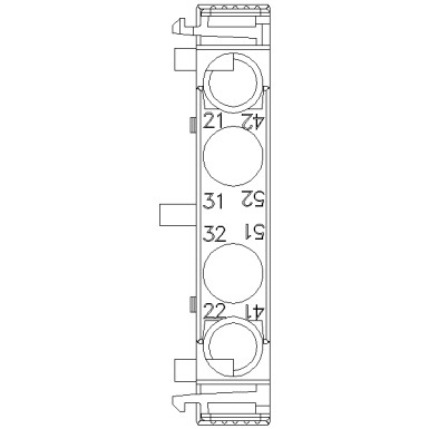 3RH2911-1DA02 - Auxiliary switch lateral, 2 NC Current path 1 NC, 1 NC for 3RH and 3RT screw terminal R: 21/22, 31/3 - Siemens - Auxiliary switch lateral, 2 NC Current path 1 NC, 1 NC for 3RH and 3RT screw terminal R: 21/22, 31/3 - Siemens - 1