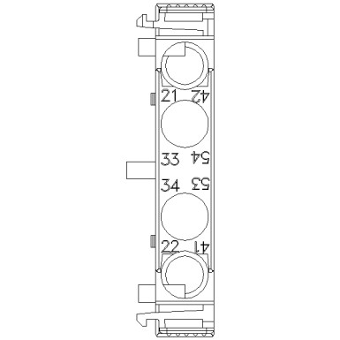 3RH2911-1DA11 - Auxiliary switch lateral, 1 NO + 1 NC Current path 1 NC, 1 NO for 3RH and 3RT screw terminal R: 21/2 - Siemens - Auxiliary switch lateral, 1 NO + 1 NC Current path 1 NC, 1 NO for 3RH and 3RT screw terminal R: 21/2 - Siemens - 4