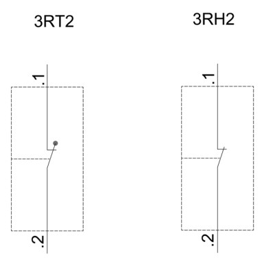 3RH2911-1HA01 - Auxiliary switch on the front, 1 NC Current path 1 NC for 3RH and 3RT screw terminal .1/.2, --/-- - Siemens - Auxiliary switch on the front, 1 NC Current path 1 NC for 3RH and 3RT screw terminal .1/.2, --/-- - Siemens - 2