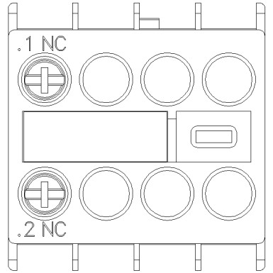 3RH2911-1HA01 - Auxiliary switch on the front, 1 NC Current path 1 NC for 3RH and 3RT screw terminal .1/.2, --/-- - Siemens - Auxiliary switch on the front, 1 NC Current path 1 NC for 3RH and 3RT screw terminal .1/.2, --/-- - Siemens - 4