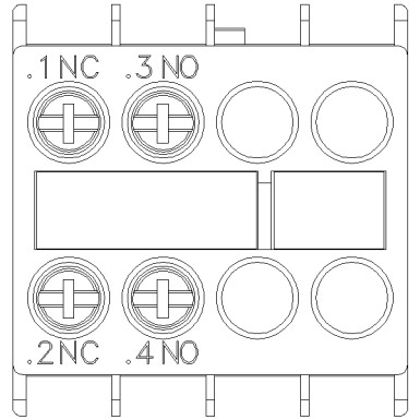 3RH2911-1HA11 - Auxiliary switch on the front, 1 NO + 1 NC Current path 1 NC, 1 NO for 3RH and 3RT screw terminal .1 - Siemens - Auxiliary switch on the front, 1 NO + 1 NC Current path 1 NC, 1 NO for 3RH and 3RT screw terminal .1 - Siemens - 5