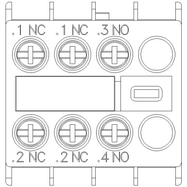 3RH2911-1HA12 - Auxiliary switch on the front, 1 NO + 2 NC Current path 1 NC, 1 NC, 1 NO for 3RH and 3RT screw termi - Siemens - Auxiliary switch on the front, 1 NO + 2 NC Current path 1 NC, 1 NC, 1 NO for 3RH and 3RT screw termi - Siemens - 2