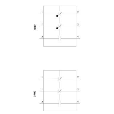 3RH2911-1HA12 - Auxiliary switch on the front, 1 NO + 2 NC Current path 1 NC, 1 NC, 1 NO for 3RH and 3RT screw termi - Siemens - Auxiliary switch on the front, 1 NO + 2 NC Current path 1 NC, 1 NC, 1 NO for 3RH and 3RT screw termi - Siemens - 4